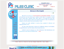 Tablet Screenshot of pilesclinic.com